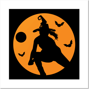 Retro Volleyball Halloween Witch Costume Idea Teenage Girls Posters and Art